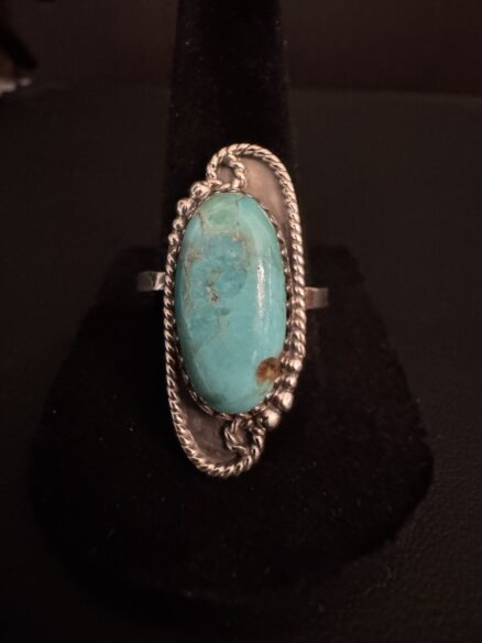 Beautiful Sterling, silver, and turquoise ladies ring