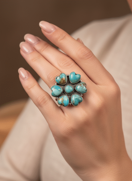 Beautiful sterling silver and turquoise ring