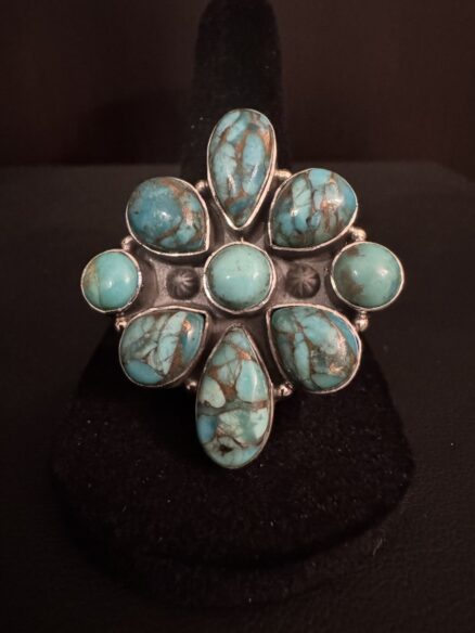 Beautiful turquoise and sterling silver ring