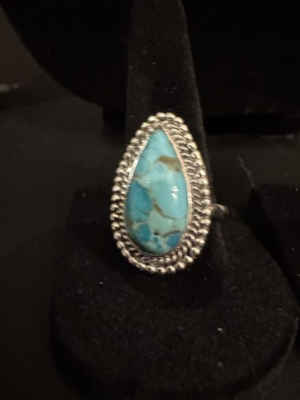 Sterling silver and turquoise ring