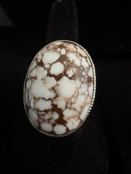 Beautiful wild horse and sterling silver ring