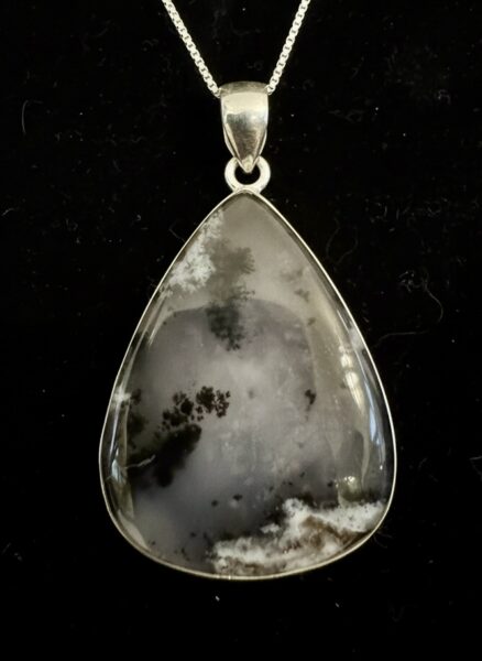 Beautiful Moss agate set in Sterling silver